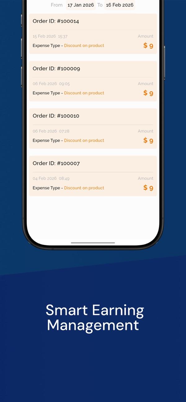 LiWAS Vendor app screen 3
